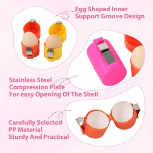 3pcs Egg Shell Opener, Egg Peeler Tool Set,Egg Separator for Raw Eggs, Hard Boiled Egg Peeler,Kitchen Gadgets for Bakers Prep（The metal sheet is removable, making it easy to install and clean）
