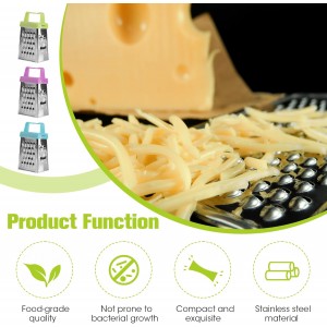 9PC Mini Cheese Grater, Box Grater and Multi Functional Vegetable Slicer for Vegetable Grater Food Shredder Lemon Zester Kitchen Small Graters, Kitchen Tools for Cheese Gingers Potatoes
