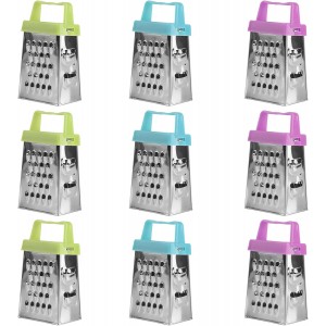 9PC Mini Cheese Grater, Box Grater and Multi Functional Vegetable Slicer for Vegetable Grater Food Shredder Lemon Zester Kitchen Small Graters, Kitchen Tools for Cheese Gingers Potatoes