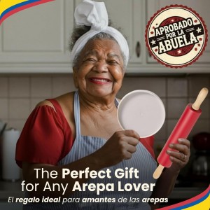 Molde para Arepas Rodillo Incluido (with Rolling Pin) – 3 Sizes (5.9
