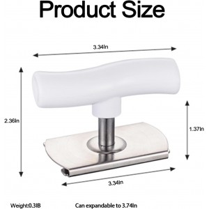 Adjustable Stainless Steel Jar Opener for Seniors, Heavy Duty Jar Lid Opener, Manual Gripper for Weak Hands, Multi-Size Lid & Bottle Opener