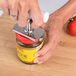 Adjustable Stainless Steel Jar Opener for Seniors, Heavy Duty Jar Lid Opener, Manual Gripper for Weak Hands, Multi-Size Lid & Bottle Opener