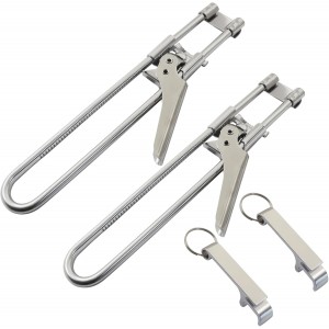 2 Pack Adjustable Stainless Steel Jar Op...