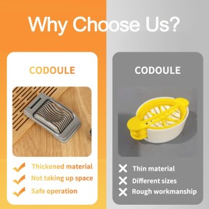 Egg Slicer For Hard Boiled Eggs, Heavy Duty Aluminium Egg Cutter with Stainless Steel Wires, for Strawberry Banana Soft Fruit Kitchen Gadget (Silver)