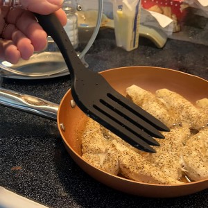 Silicone Forks for Cooking – 2 Pack Heat Resistant Flexible Silicone Cooking Fork for Kitchen, Nonstick, Multipurpose Stirring and Mixing Forks, Dishwasher Safe | Baking, Serving, Mixing Made Easy