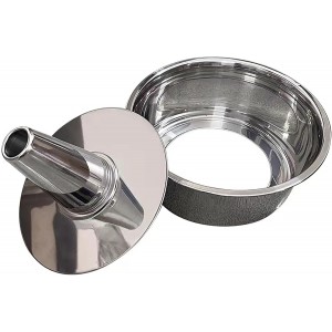 Fox Run Stainless Steel Angel Food Cake Pan, Tube Cake Pan With Removable Bottom, Round 10