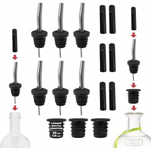 Stainless Steel Liquor Bar Bottle Pourer...