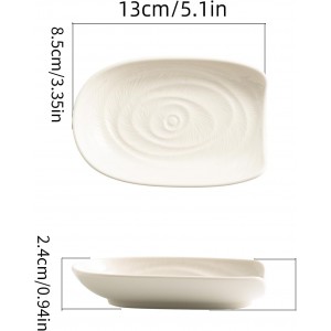 Ceramic Spoon Rest for Kitchen Counter 5.1 Inch Porcelain Utensil Rest Farmhouse Cooking and Coffee Spoon Rest for Stove Top (white)