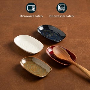 Ceramic Spoon Rest for Kitchen Counter 5.1 Inch Porcelain Utensil Rest Farmhouse Cooking and Coffee Spoon Rest for Stove Top (white)