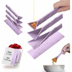 POLYGONS - Original Flat 3-in-1 Folding Measuring Spoons | 2 Spoons fold into 6 Sizes | Magnetic | DuraBend Tech lasts 100k+ folds | LeakProof for Wet & Dry | Gift Packaging | Baking/Cooking (Purple)