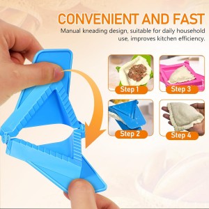 Cabilock 3pcs Empanada Press: Manual Dumpling Maker Set Plastic Dumplingmold Kitchen Tool For Dumpling Wontons Pierogies And Gyoza Wrapping