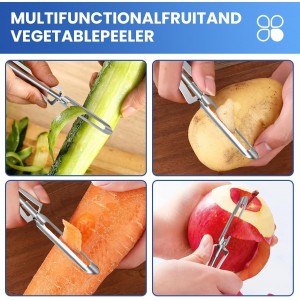 Stainless Steel Peelers,Multi-function Vegetable Peelers for Veggie, Potato, Carrot, Fruit, Apple