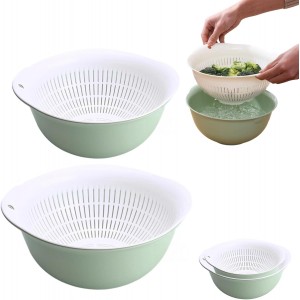 Colander Bowl Set of 2, Nesting Large Ca...