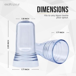 Pour Spout Covers Translucent Liquor Pourer Covers Universal Bottle Pour Dispenser Liquor Bottle Covers Liquor Bottle Covers Bottle Cover Dust for Home Kitchen Tools Supplies (24 Pack)