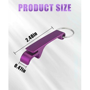 18PCS 9 Colored Keychain Bottle Opener for Men, Small Key Chain Beer Opener