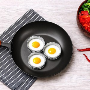 SHENLIU 24 Pieces Stainless Steel English Muffin Rings, 3 Inch Double Rolled Tart Ring Metal Round Nonstick Crumpet Rings Muffin Tart Molds for Food Making Home Baking