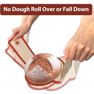 Silicone Bread Sling, 2PCS Non-Stick Oval and Round Bread Sling for Dutch Oven, Reusable Sourdough Tools & Bread Baking Supplies