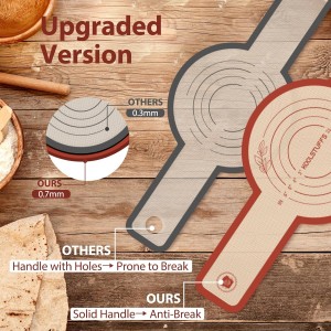 Silicone Bread Sling, 2PCS Non-Stick Oval and Round Bread Sling for Dutch Oven, Reusable Sourdough Tools & Bread Baking Supplies