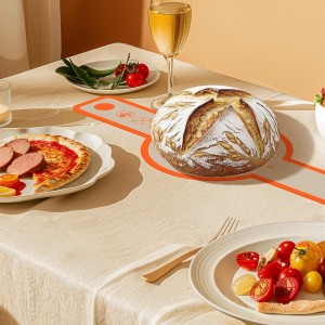 Silicone Bread Sling Oval and Round, 2Pcs Non-Stick Reusable Bread Sling, Sourdough Tools & Dutch Oven Accessories, Orange