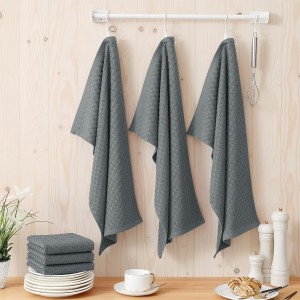 Homaxy 100% Cotton Terry Kitchen Towels(15