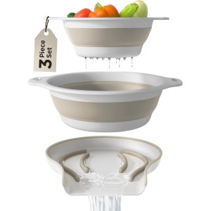 Collapsible Colanders (2 Pack Set) Food ...