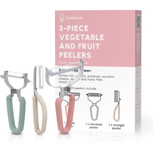 Vegetable Peeler Set – Serrated, Strai...