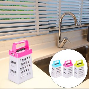 8 Pcs Mini Cheese Grater Professional Box Grater Stainless Steel Garlic Ginger Small Food Shredder Spices Gadget with 4 Sides Safe Zester for Kitchen Cheese Chocolate Vegetable Potatoes