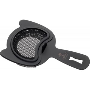 Barfly Fine Mesh Spring Strainer, Matte Black