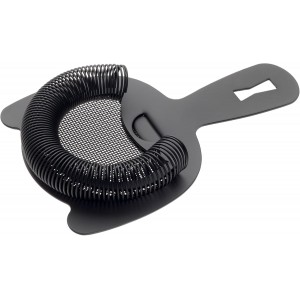 Barfly Fine Mesh Spring Strainer, Matte Black