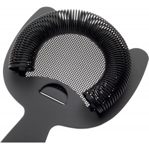 Barfly Fine Mesh Spring Strainer, Matte Black