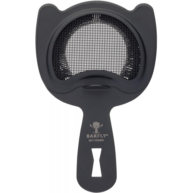 Barfly Fine Mesh Spring Strainer, Matte Black
