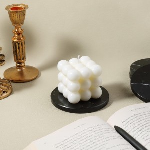 Koville Marble Coaster Set of 4, Round Coasters, 4