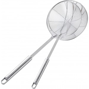 Stainless Steel Spider Skimmer, Set of 2...