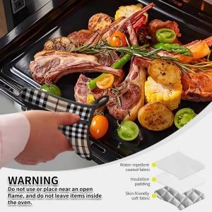2 Pack Pot Holders for Kitchen Clearance, Cute Hot Pads, Funny Oven Pot Holders, Potholders Sets for Kitchen Heat Resistant Luxury Brown Plaid