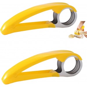 2Pcs Yellow Food Manual Slicer, Stainles...