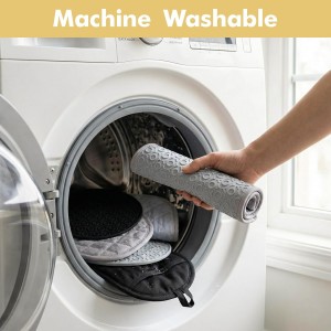 2Pack Heat-Resistant Silicone Pot Holders & Oven Mitts Set, Kitchen Hot Pads for Hands and Pots, Non-Slip Grip & Dishwasher Safe, Kitchen Accessories for Baking, Cooking, Grilling(Grey)