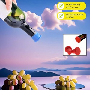 8-Pack Vibrant Silicone Wine Stoppers - Reusable, Airtight Champagne & Beer Bottle Sealer - Leakproof Beverage Savers for Wine, Sparkling Drinks, Soda (Multi-Color)