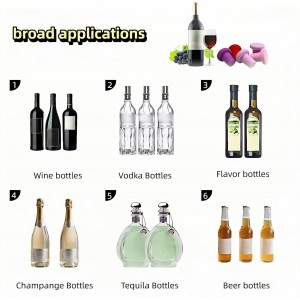 8-Pack Vibrant Silicone Wine Stoppers - Reusable, Airtight Champagne & Beer Bottle Sealer - Leakproof Beverage Savers for Wine, Sparkling Drinks, Soda (Multi-Color)