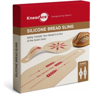 KneadAce Silicone Bread Sling Set Of Ova...