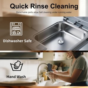 YOTAN Electric Meat Tenderizer for Steak, 3 Speed Powerful Motor, Tenderizes Tough Meat in Seconds, Stainless Steel Tender Head, Safe One-Press Design, Easy to Clean, for Beef Pork Chicken BBQ