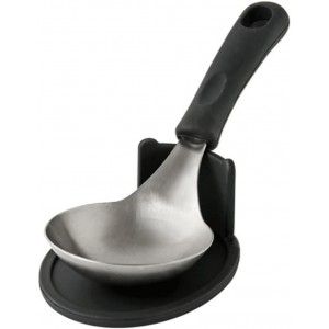 Wide Head Serving Spoon with Silicon Han...