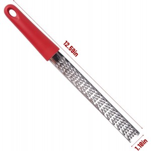 Lemon Zester,Zester Grater for Cheese Chocolate Fruits,304 Stainless Steel 12.5inch