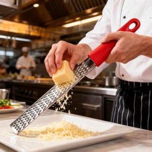 Lemon Zester,Zester Grater for Cheese Chocolate Fruits,304 Stainless Steel 12.5inch