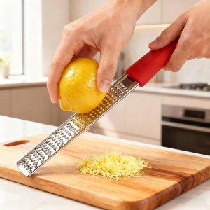 Lemon Zester,Zester Grater for Cheese Chocolate Fruits,304 Stainless Steel 12.5inch