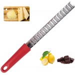 Lemon Zester,Zester Grater for Cheese Chocolate Fruits,304 Stainless Steel 12.5inch