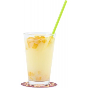 Restaurantware Paper Bar Coasters 48 Count 3.5 Inch Super Absorbent Beverage Coasters Pulpboard Assorted Design Drinkware Coasters Durable Paper Round Assorted