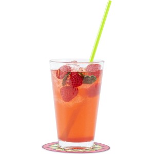 Restaurantware Super Absorbent Coasters 48 Case 4 Inch Assorted Paper Bar Coasters High-Density Pulpboard Beverage Coasters Moisture-Absorbing Durable Drink Coasters - Assorted Designs