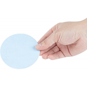 Restaurantware Paper Coasters 100 Pack of 3.5 Inch Disposable Beverage Coasters Absorbent for Hot and Cold Drinks Blue Coffee Cup Essentials for Table Decor, Kitchen, Home Patio or Living Room