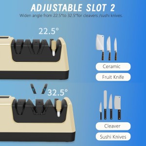 Professional 5-in-1 Electric Knife Sharpener w/LCD, Scissor Sharpener with 3-Speed & 100% Diamond Abrasives -Precision Angle Guides Sharpens Straight, Serrated, Cleaver Knives