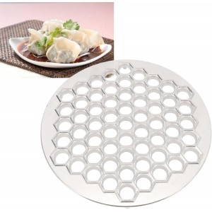 Russian Dumpling Maker with 61 Holes – Aluminum Alloy Pelmeni Mold, Dishwasher Safe Dumpling Press for Home & Restaurant Use